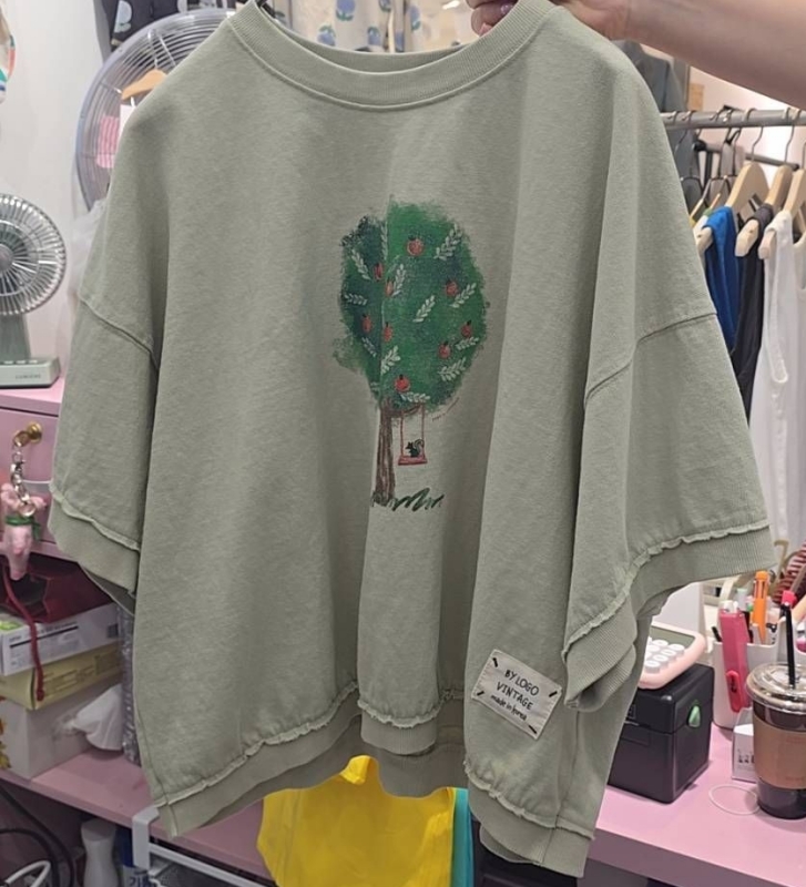 韓 蘋果樹上衣 3色 size