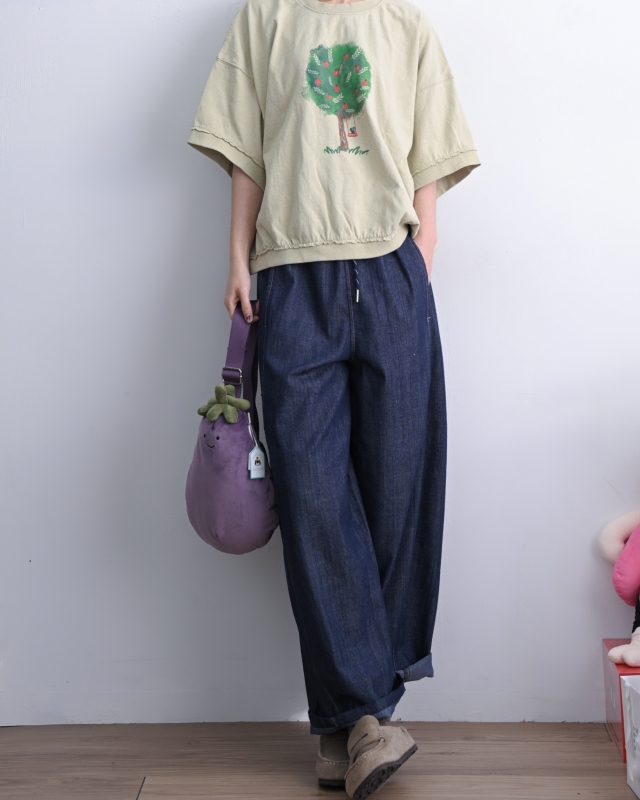 韓 蘋果樹上衣 3色 size