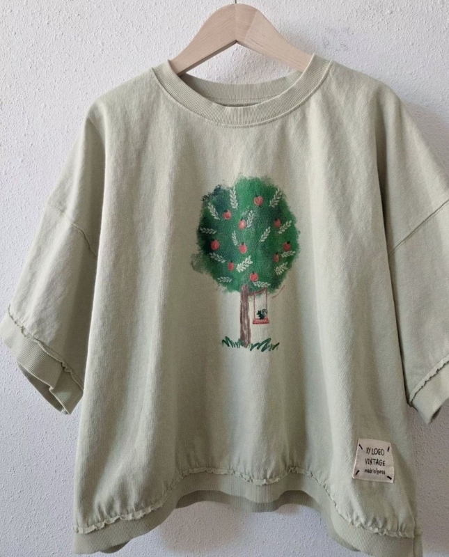 韓 蘋果樹上衣 3色 size