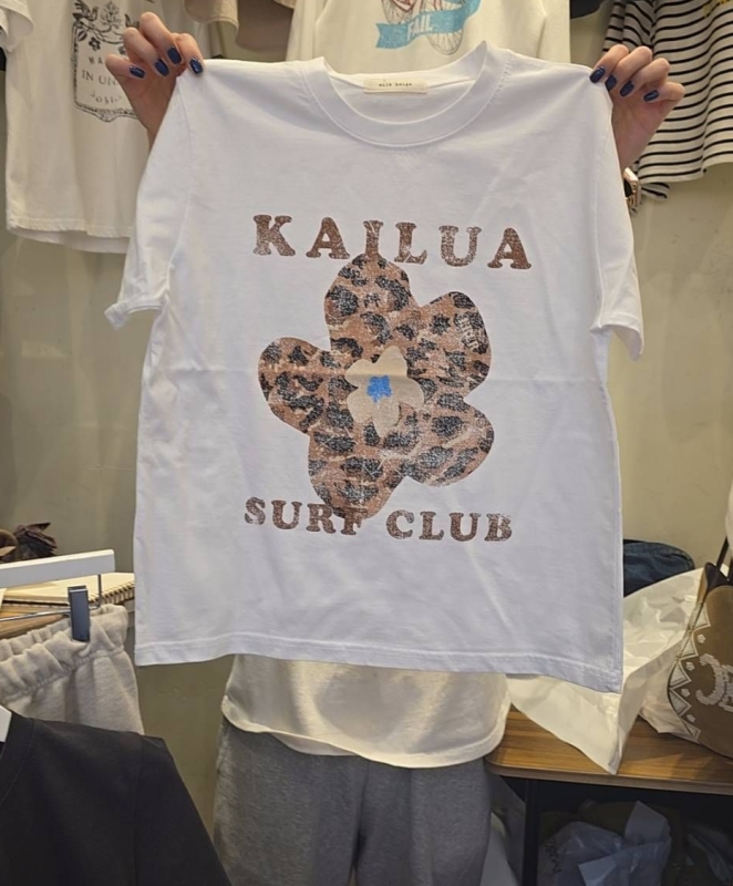 韓 豹紋花上衣 2色 size