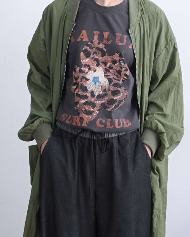 韓 豹紋花上衣 2色 size