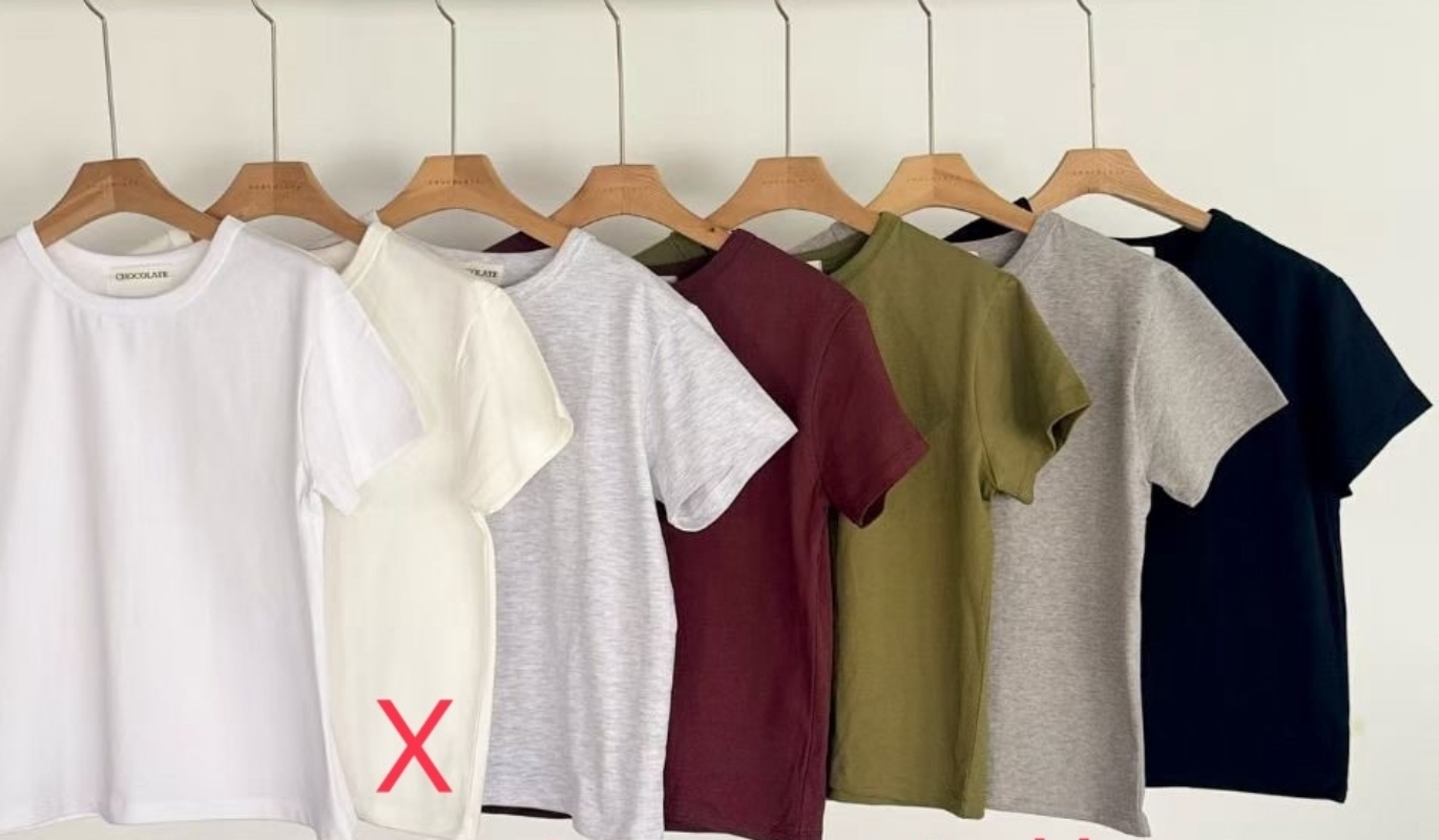 韓 基本款圓領素上衣 6色