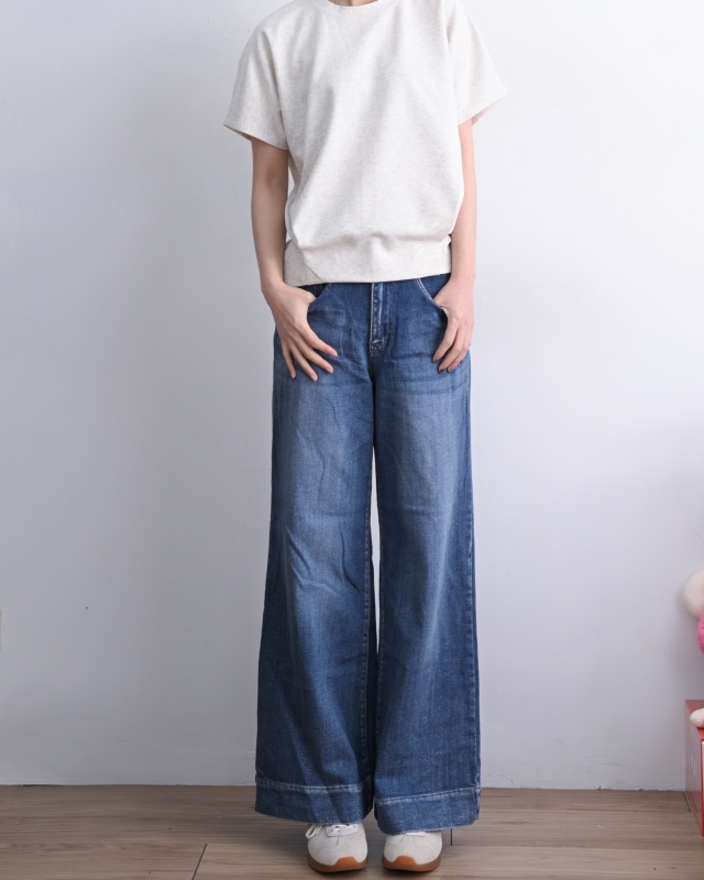 韓 背衩素上衣 2色