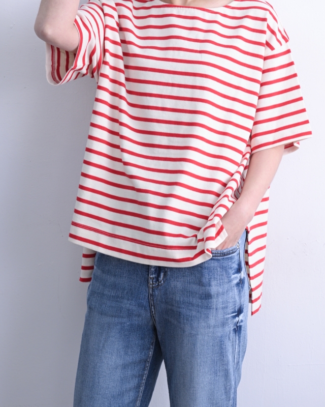 韓 傘狀條文上衣 3色