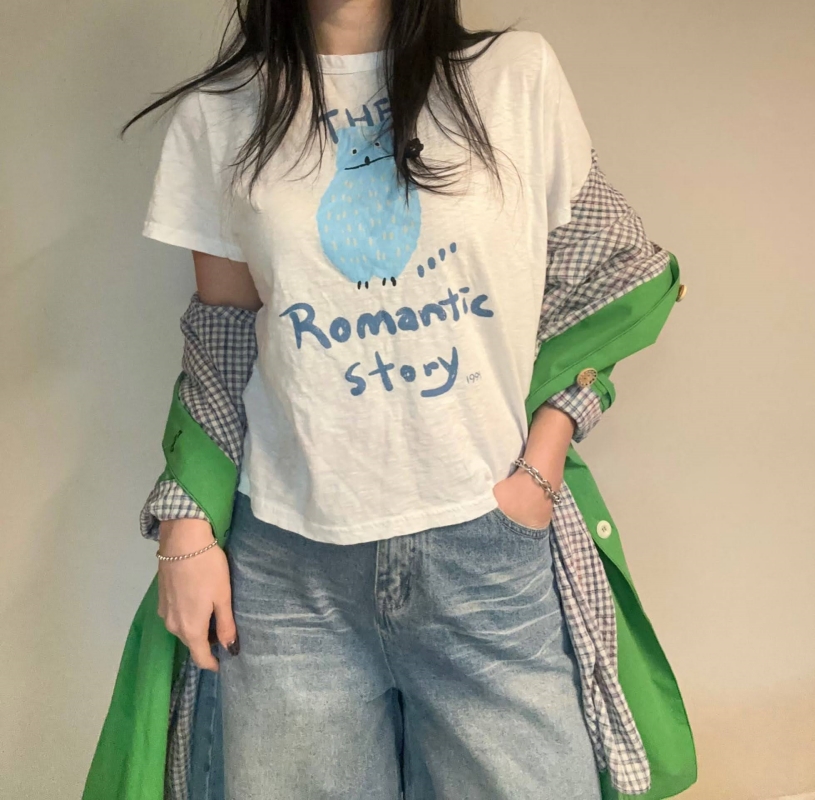 韓 小鳥上衣 2色