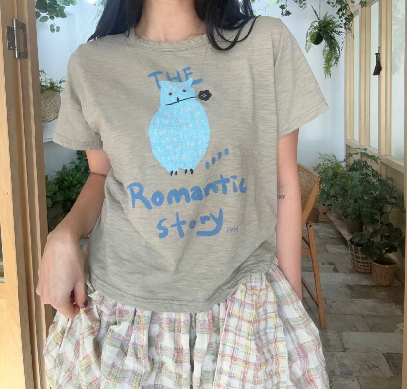 韓 小鳥上衣 2色