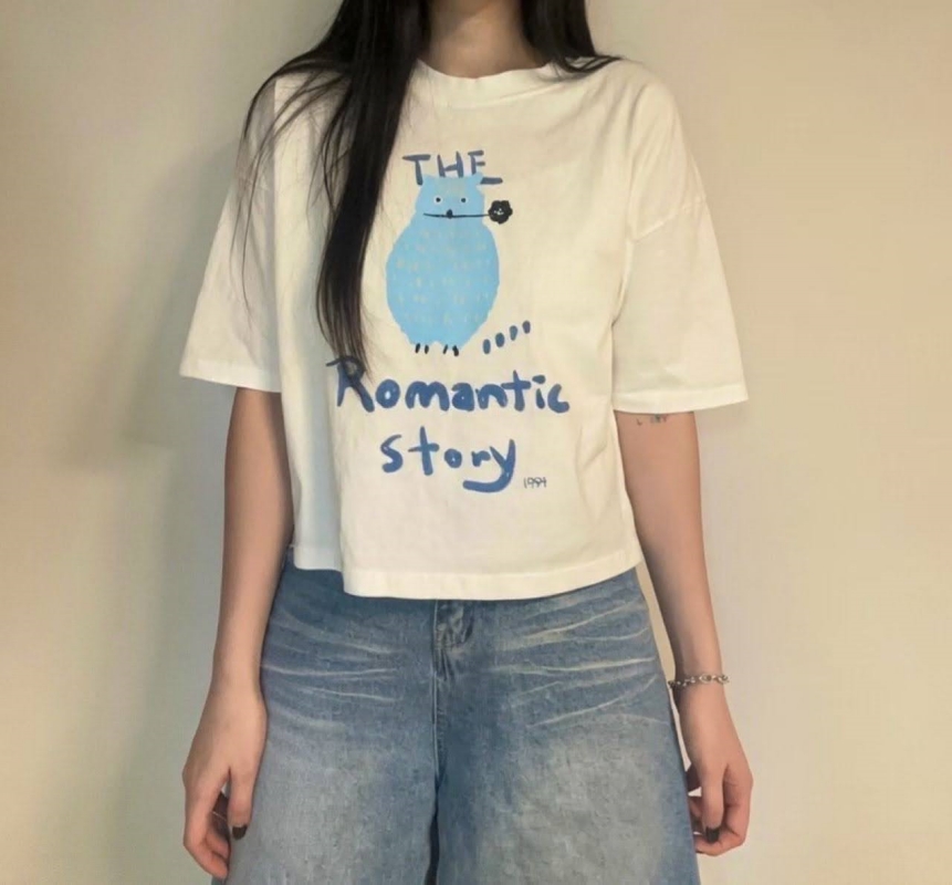 韓 小鳥上衣 2色