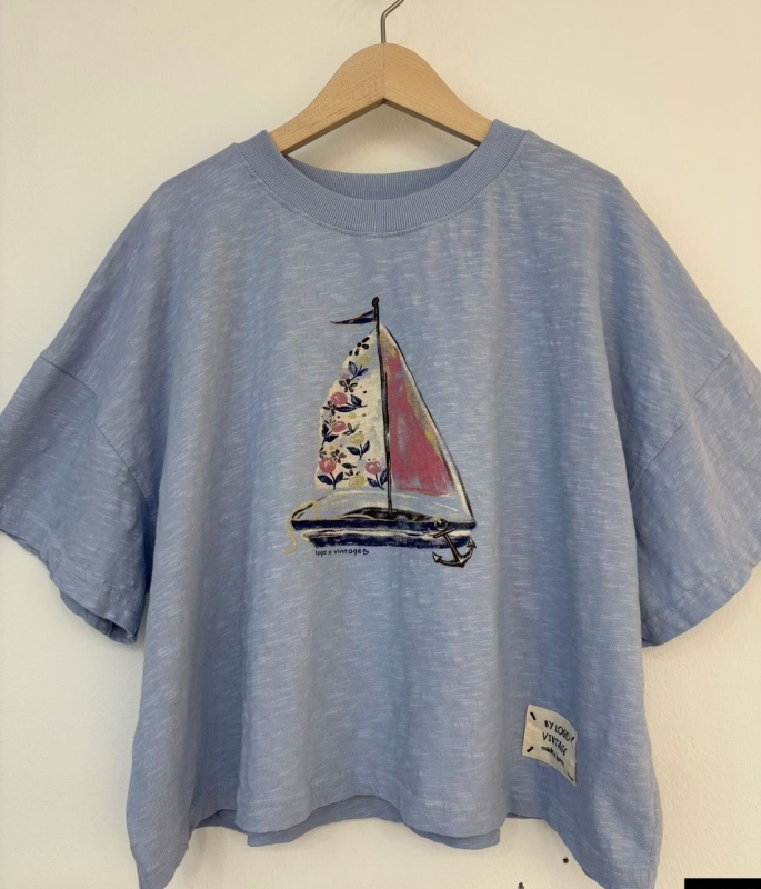 韓 帆船上衣 2色