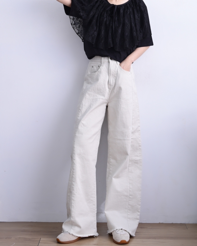 韓 素色上衣+蕾絲披肩 3色  size