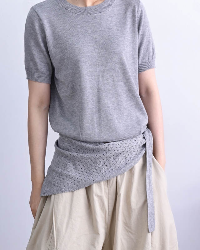 韓 圓領上衣+三角披肩 2色 size