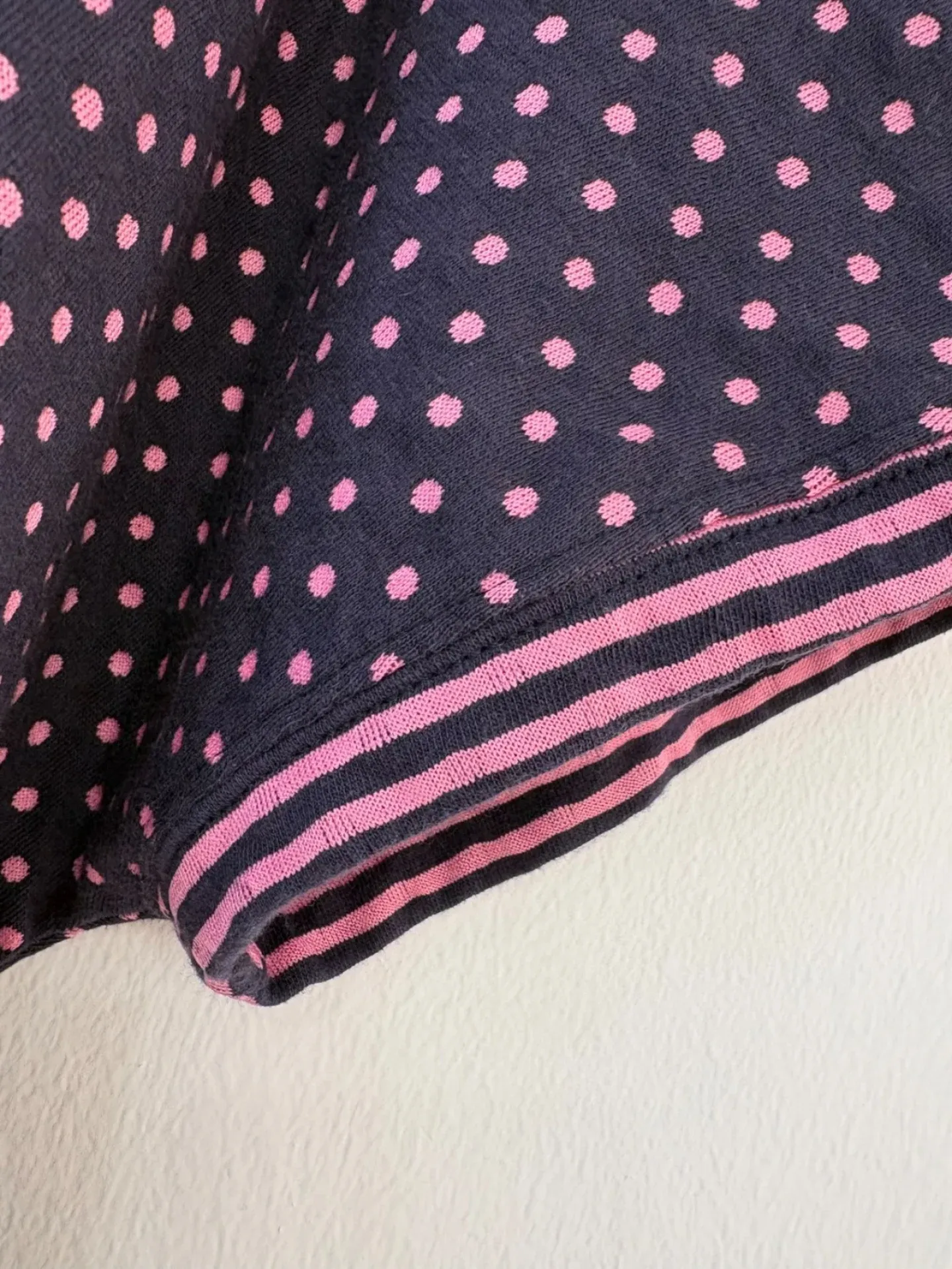 韓 點點條文上衣 3色 size