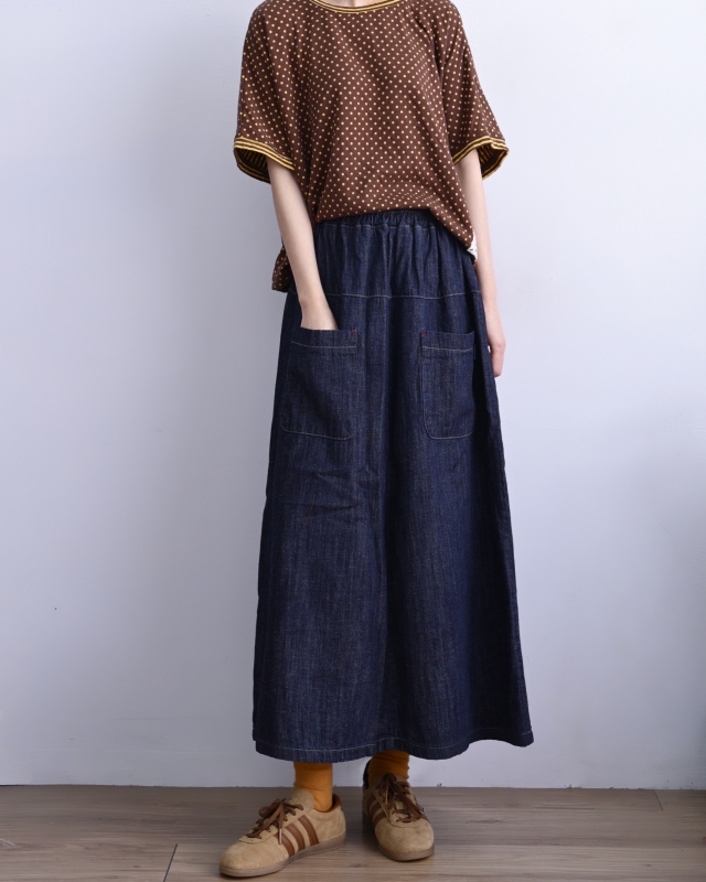 韓 點點條文上衣 3色 size