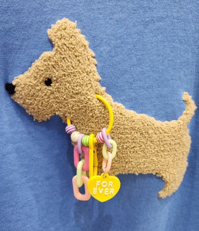 韓 項鍊狗狗上衣 2色