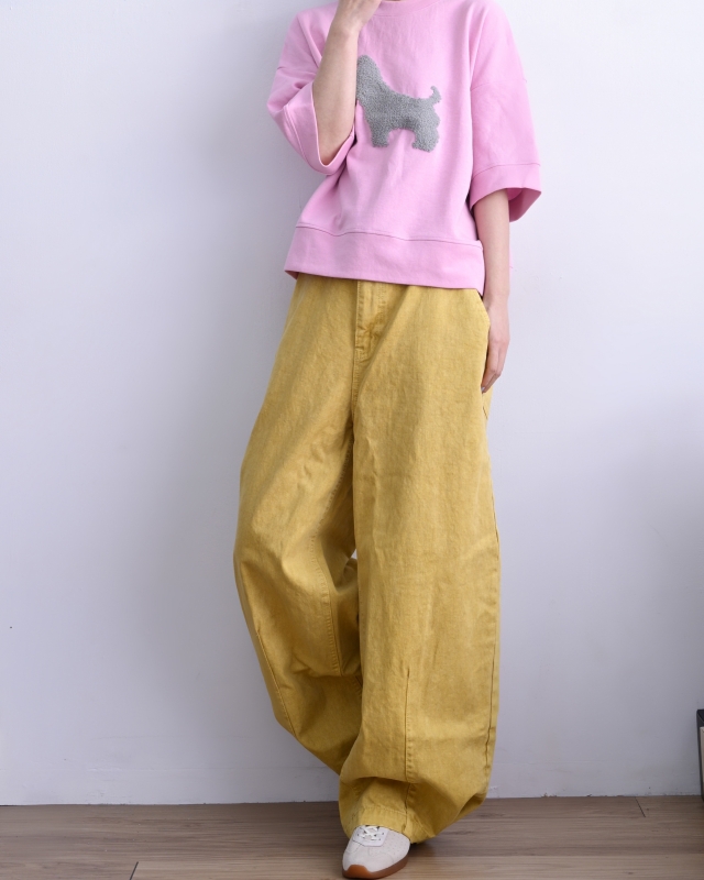 韓 項鍊狗狗上衣 2色