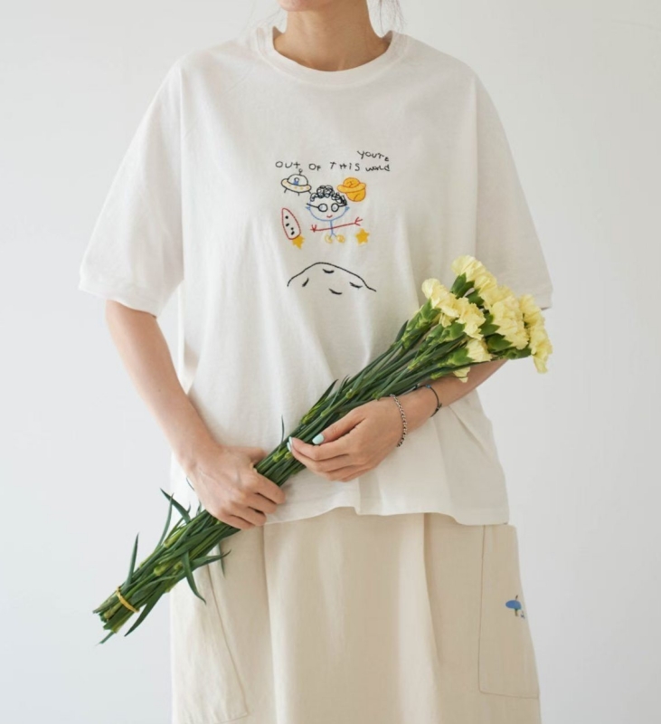 韓 童趣手繪風上衣 2色