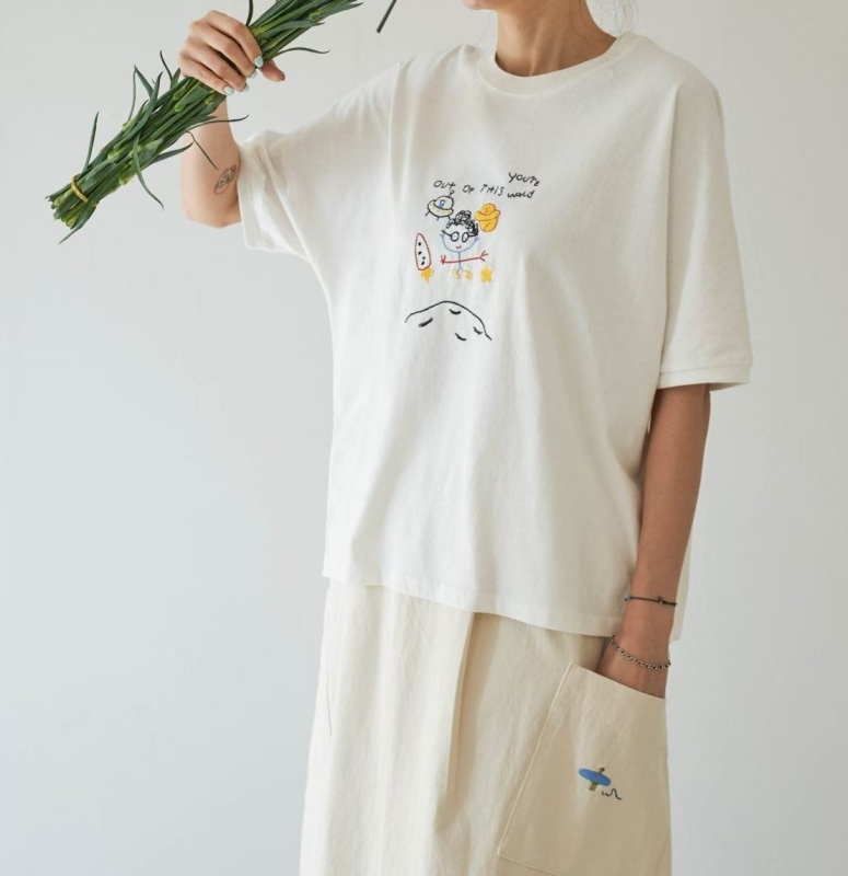 韓 童趣手繪風上衣 2色