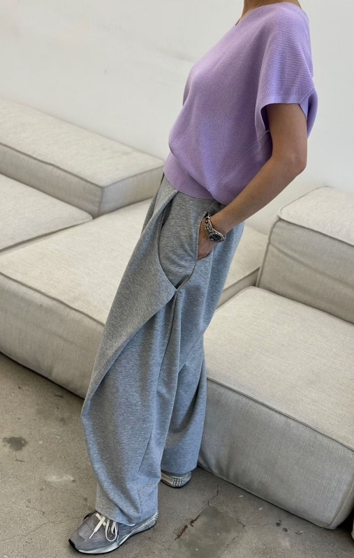 韓 前後V針織上衣 4色 size