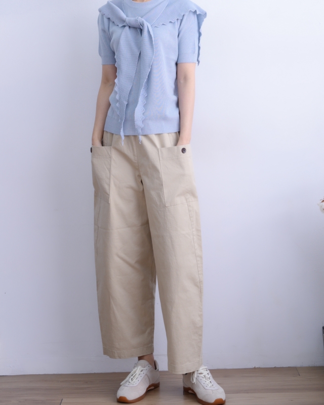 韓 方形披肩+短袖上衣 3色 size