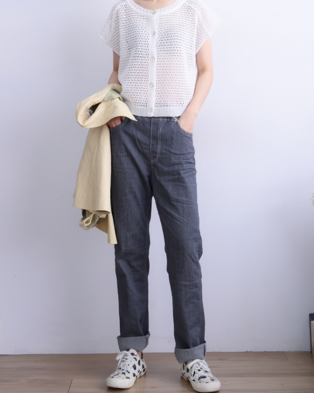 韓 洞洞短袖罩衫 3色 size