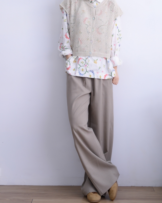 韓 洞洞短袖罩衫 3色 size