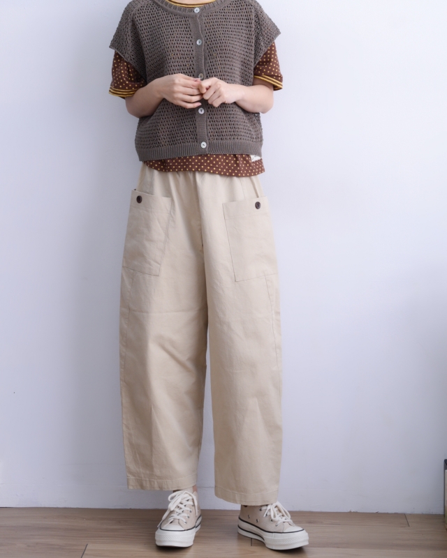 韓 洞洞短袖罩衫 3色 size