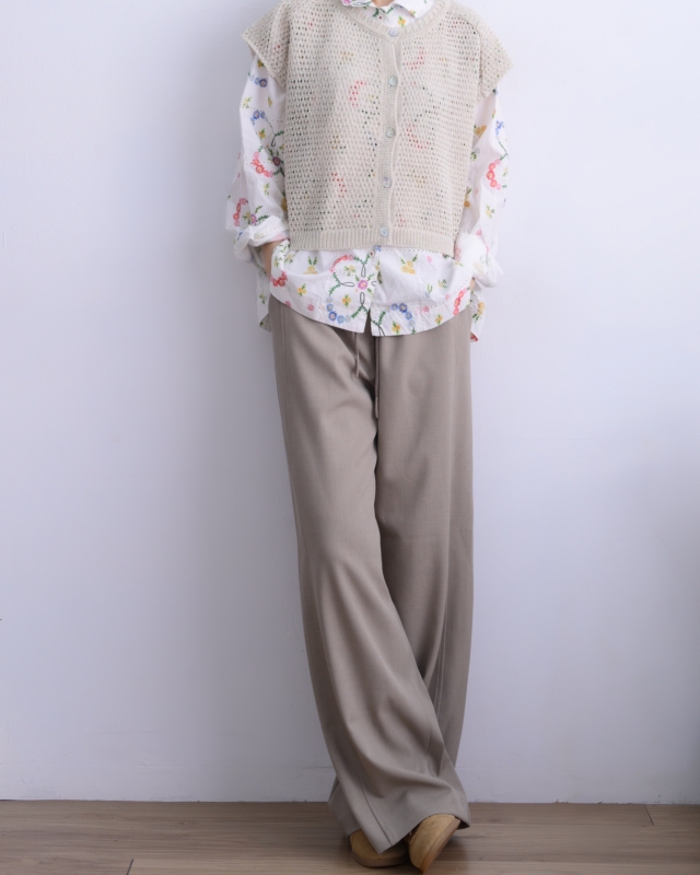 韓 洞洞短袖罩衫 3色 size