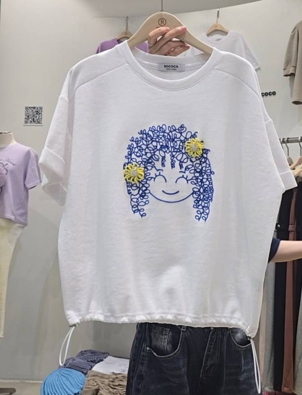 韓 捲捲毛上衣 2色 size