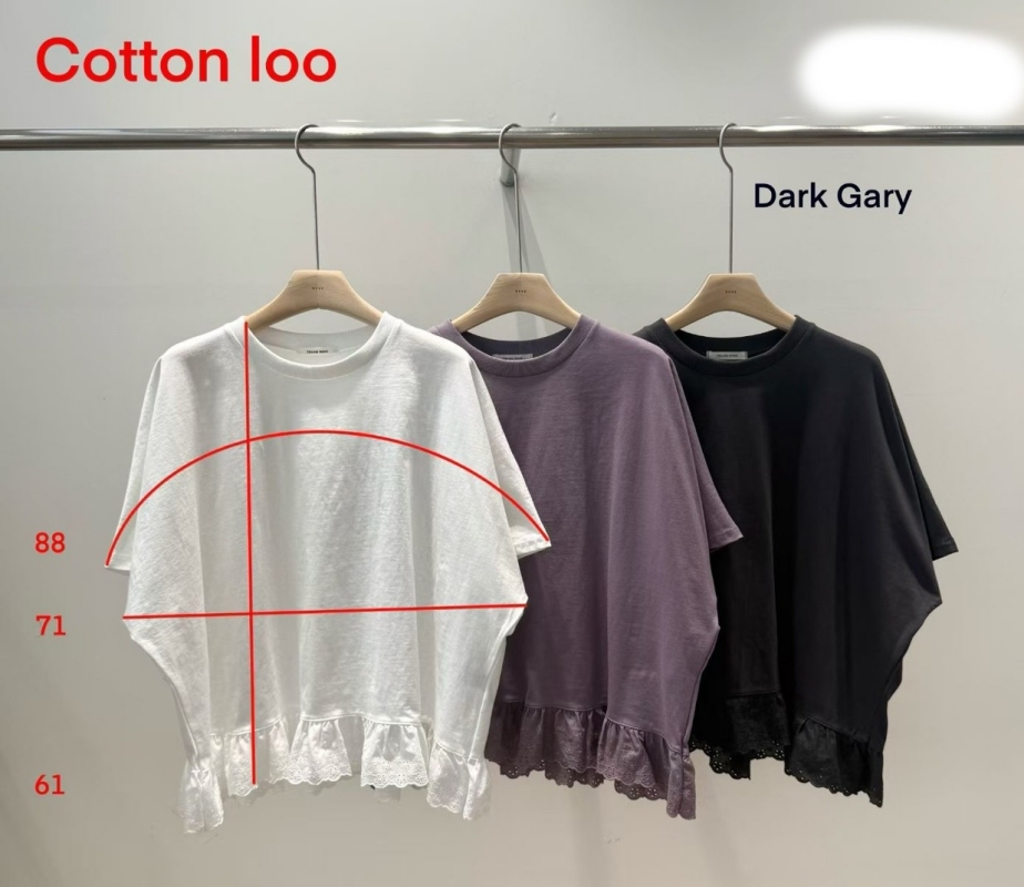 韓 下織花素上衣 3色