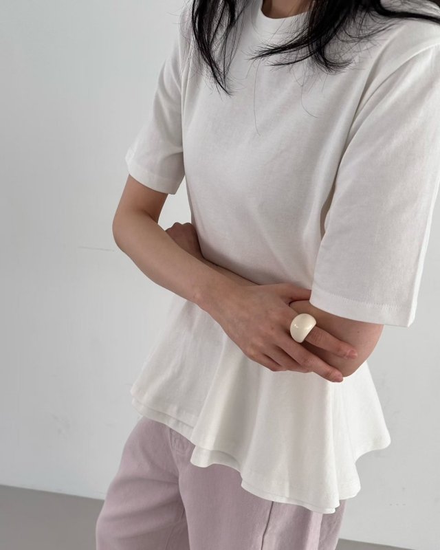 韓 雙層微散上衣 2色