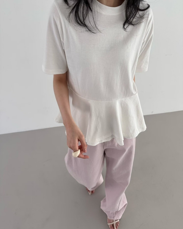 韓 雙層微散上衣 2色