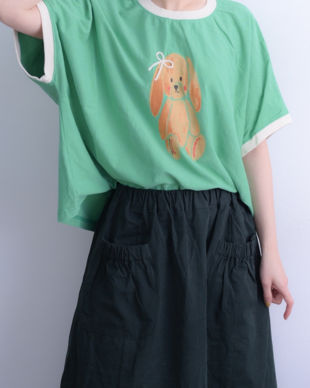 韓 蝴蝶結熊上衣 2色 size