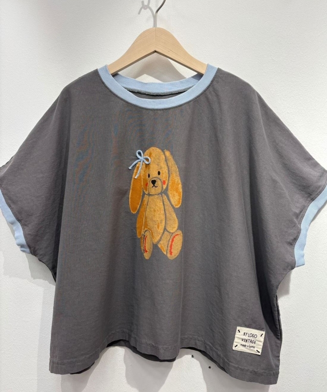 韓 蝴蝶結熊上衣 2色 size