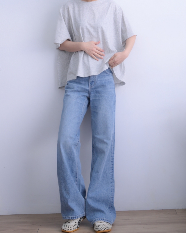 韓 圓領寬鬆上衣 2色 size