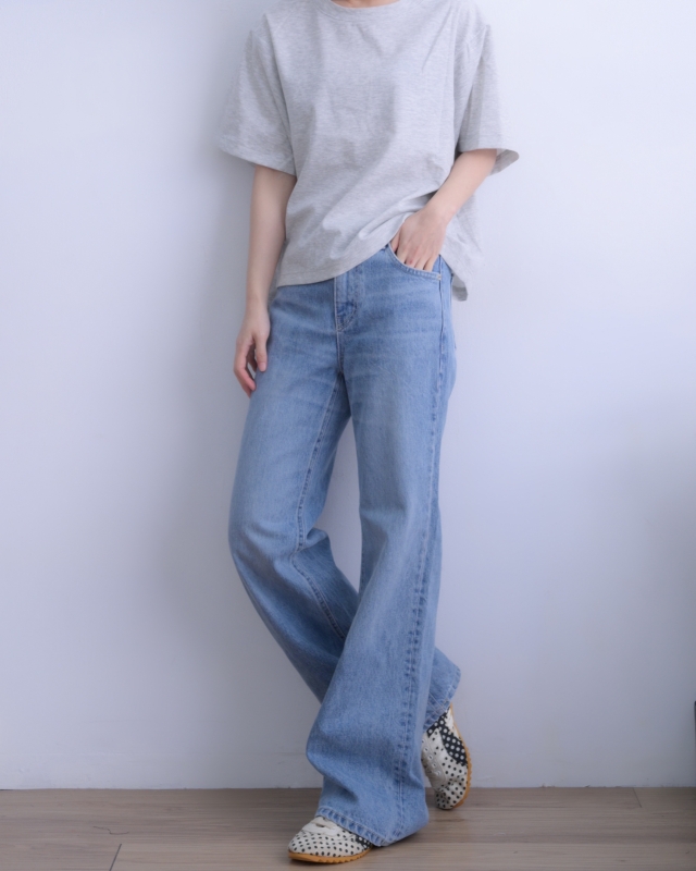 韓 圓領寬鬆上衣 2色 size