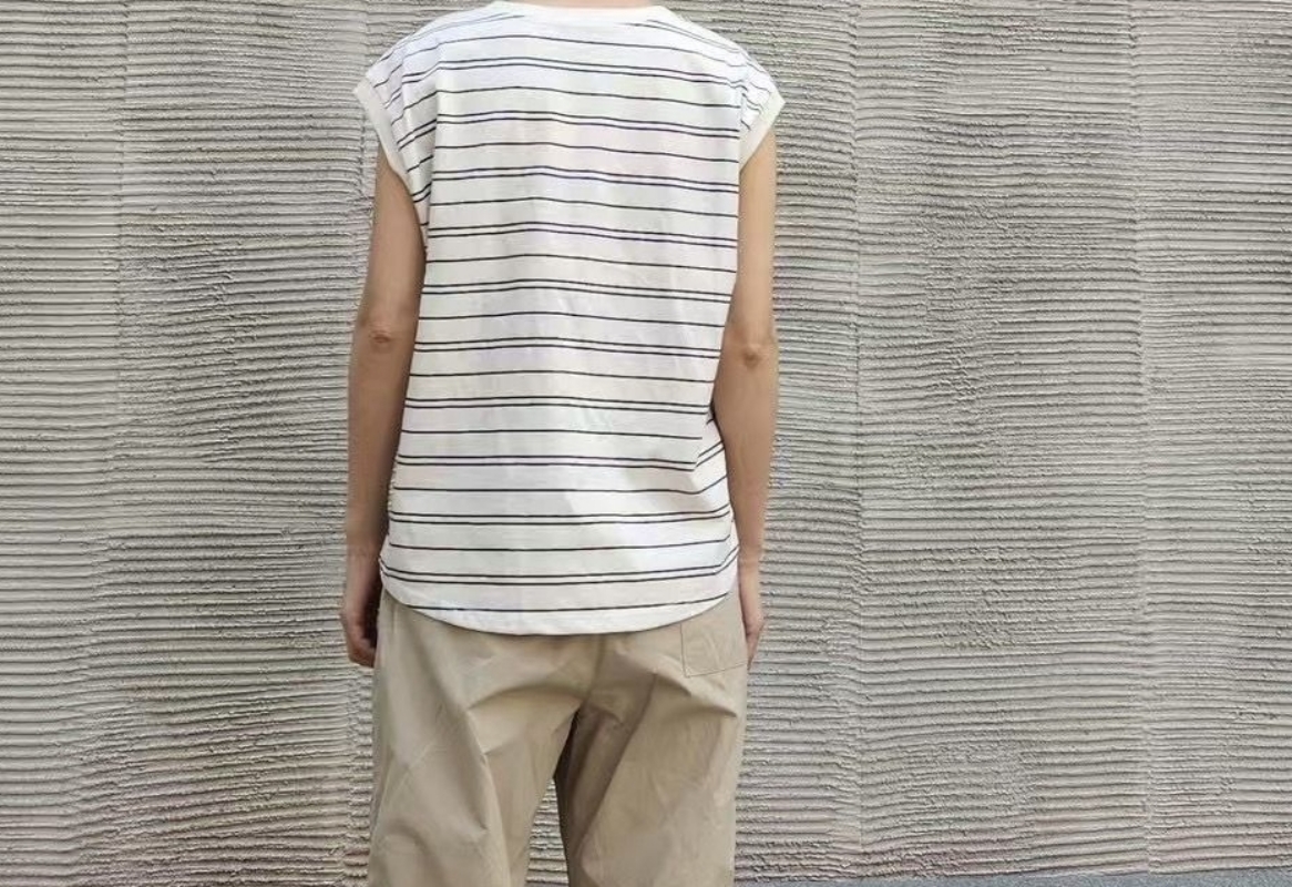 韓 橫條半袖上衣 2色 size