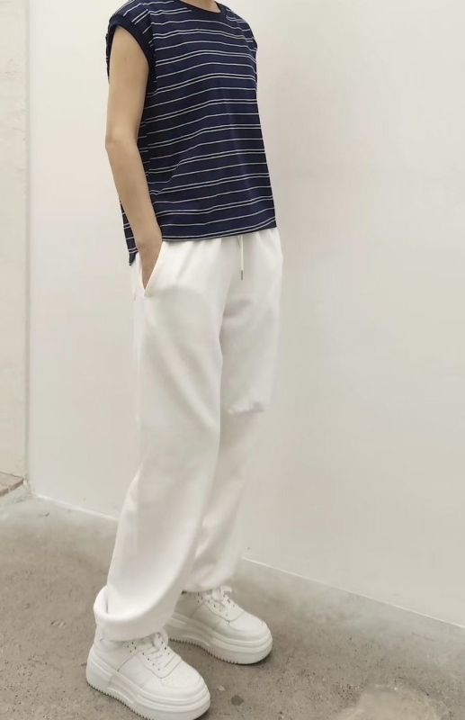 韓 橫條半袖上衣 2色 size