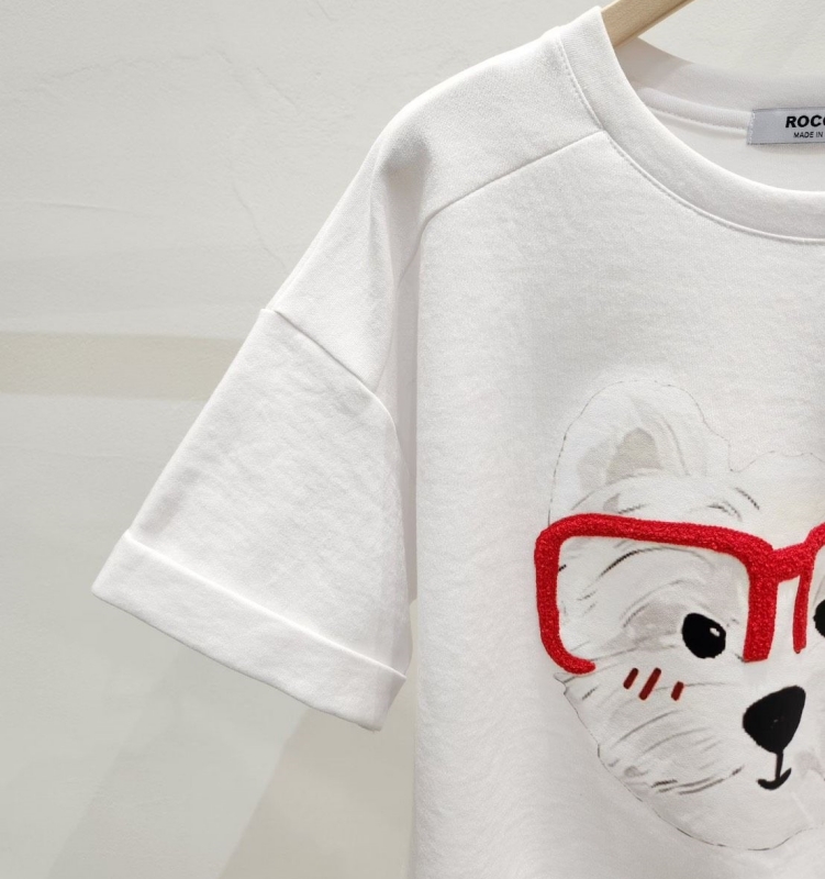 韓 戴眼鏡狗上衣 3色 size