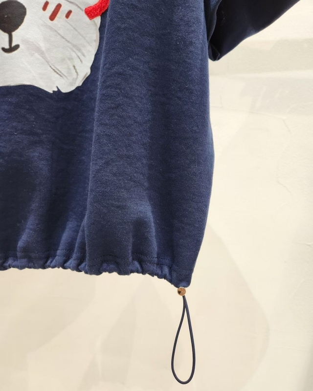 韓 戴眼鏡狗上衣 3色 size