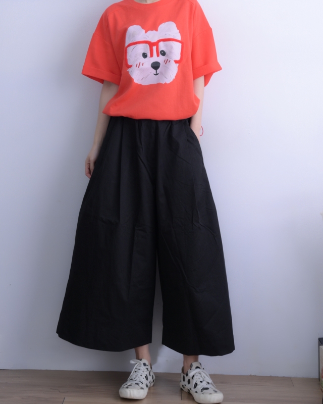 韓 戴眼鏡狗上衣 3色 size