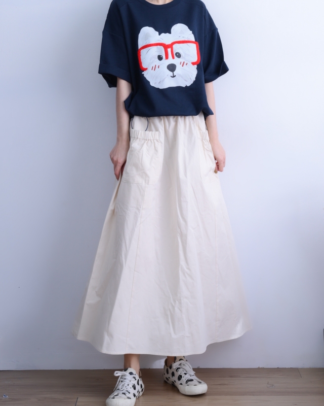 韓 戴眼鏡狗上衣 3色 size