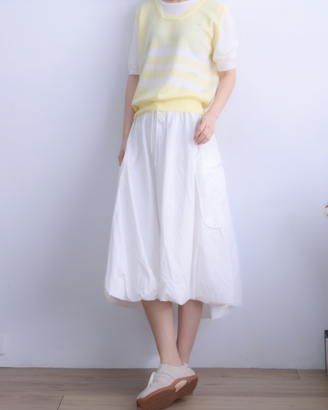 韓 假兩件式粗條上衣 3色 size