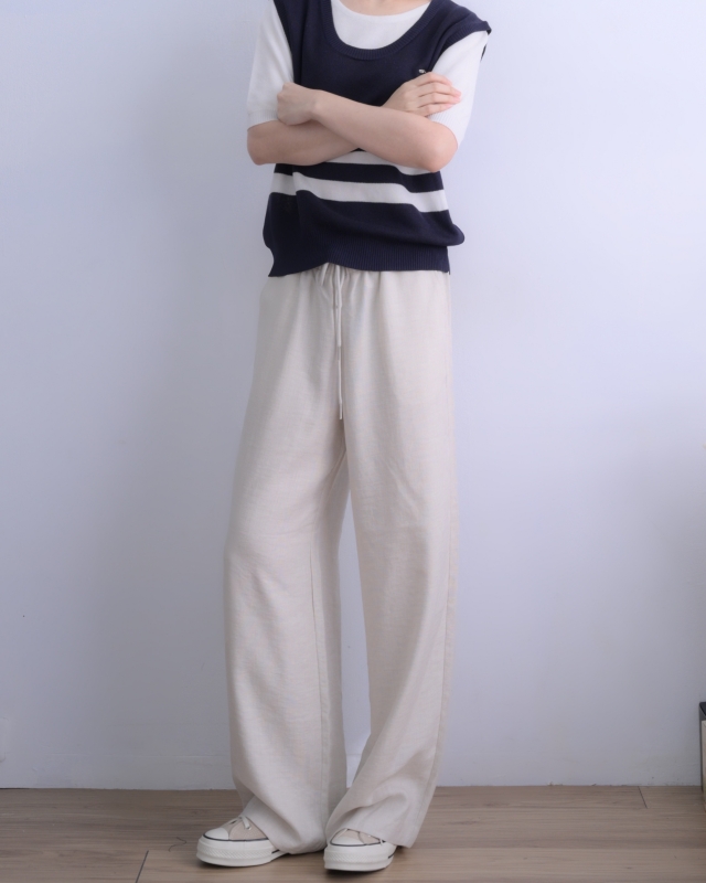 韓 假兩件式粗條上衣 3色 size