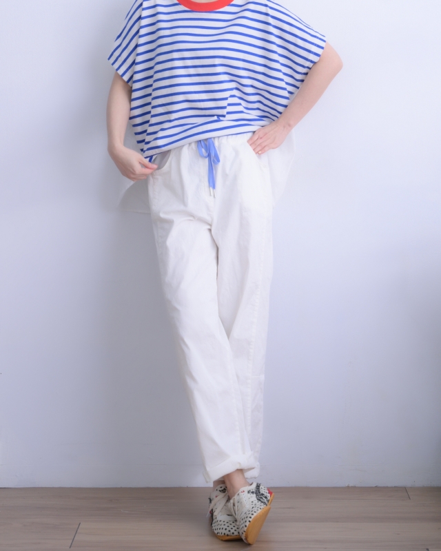 韓 背拼布條文上衣 3色 size