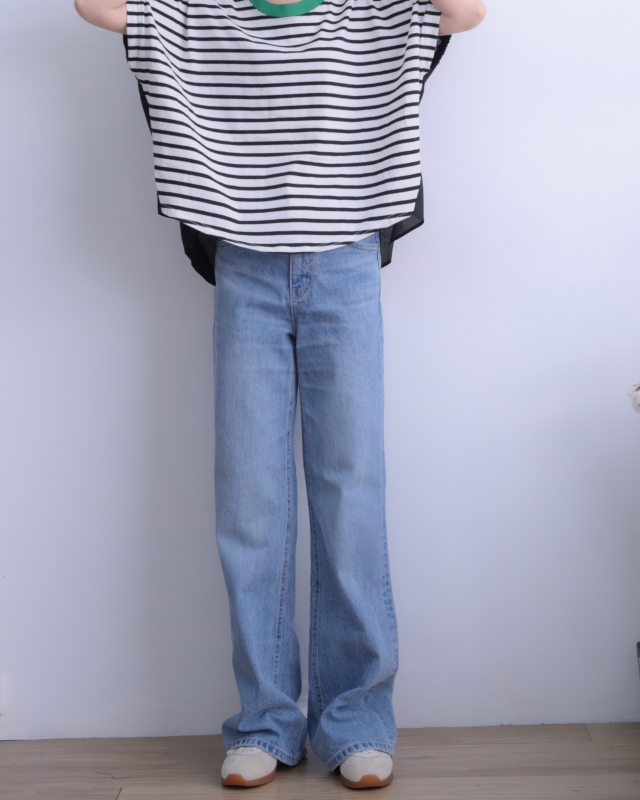 韓 背拼布條文上衣 3色 size