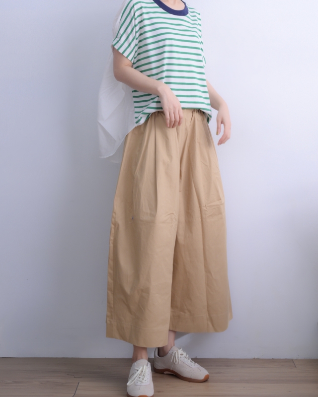 韓 背拼布條文上衣 3色 size