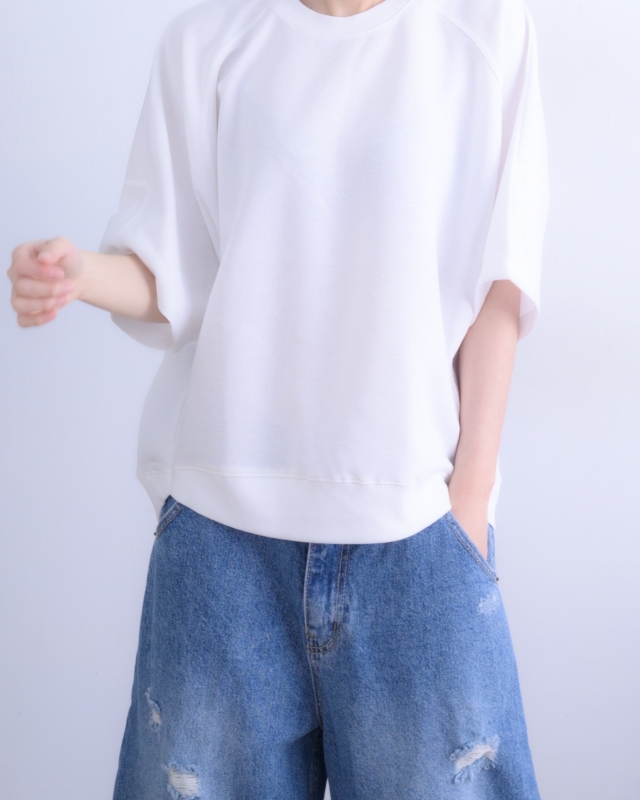 韓 素色前短後長上衣 2色 size