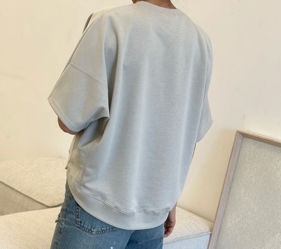 韓 素色前短後長上衣 2色 size