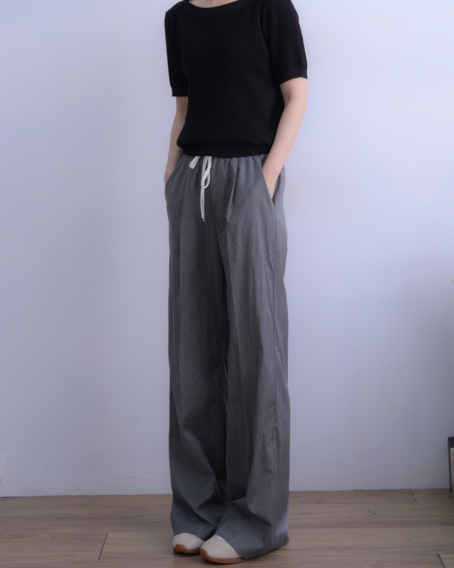 韓 造型領針織上衣 4色 size