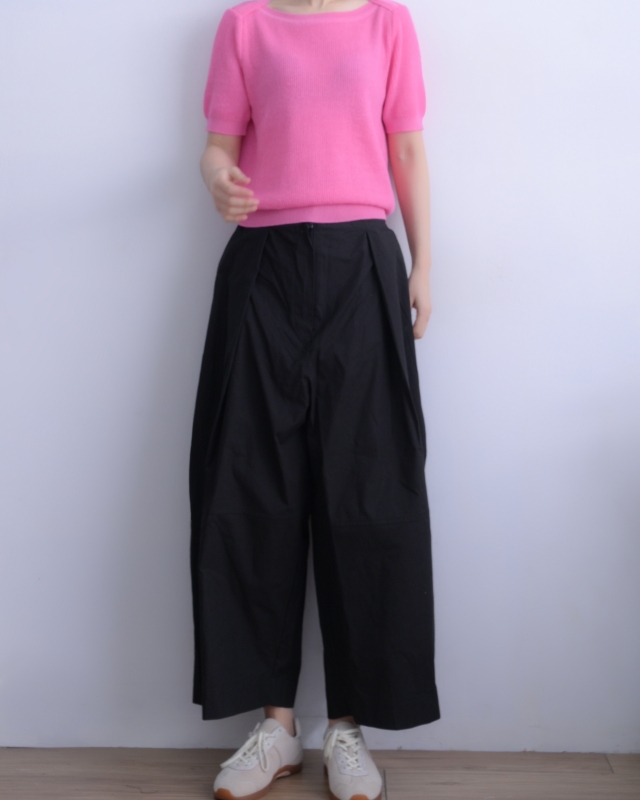 韓 造型領針織上衣 4色 size