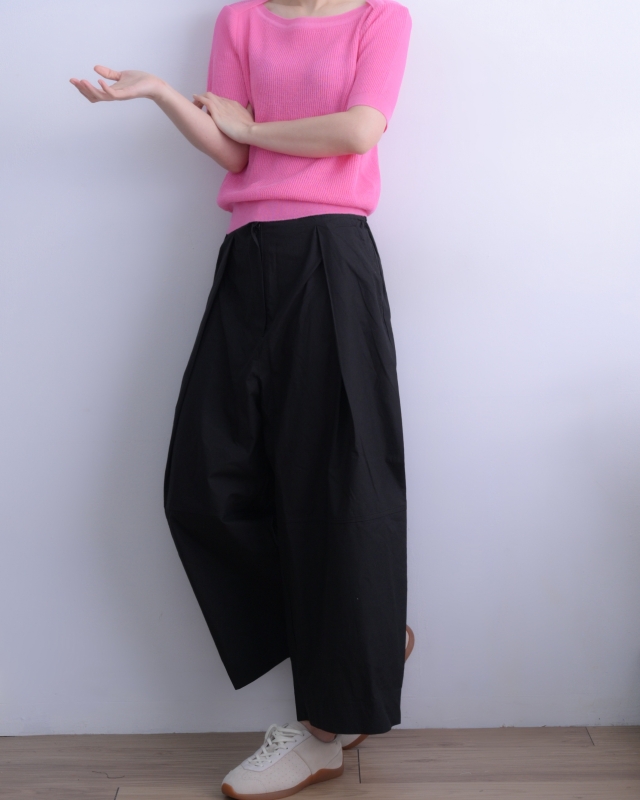 韓 造型領針織上衣 4色 size